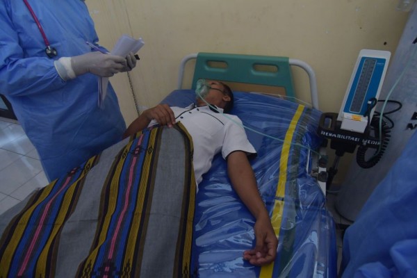 Sopir Status ODP Meninggal Dunia Perjalanan ke Puskesmas 1 antarafoto simulasi penanganan pasien corona dipalu 4320 mh 6