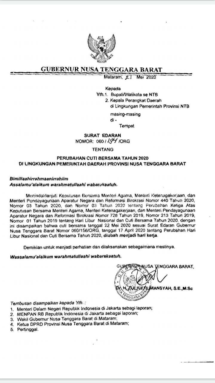 Gubernur Terbitkan SE Perubahan Cuti Bersama 1 WhatsApp Image 2020 05 21 at 07.36.46