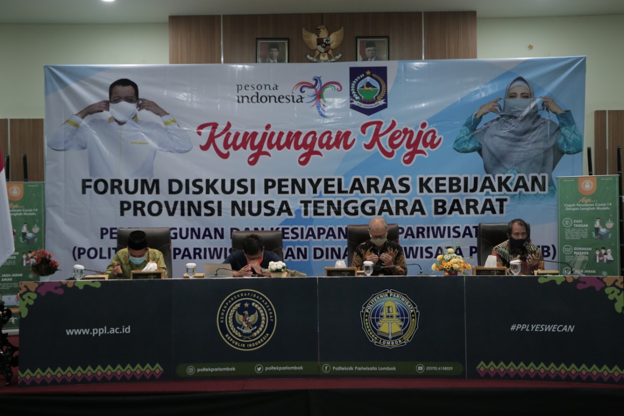 Poltekpar Lombok Tuan Rumah Diskusi Penyelaras Kebijakan NTB 1 WhatsApp Image 2020 09 10 at 00.19.19