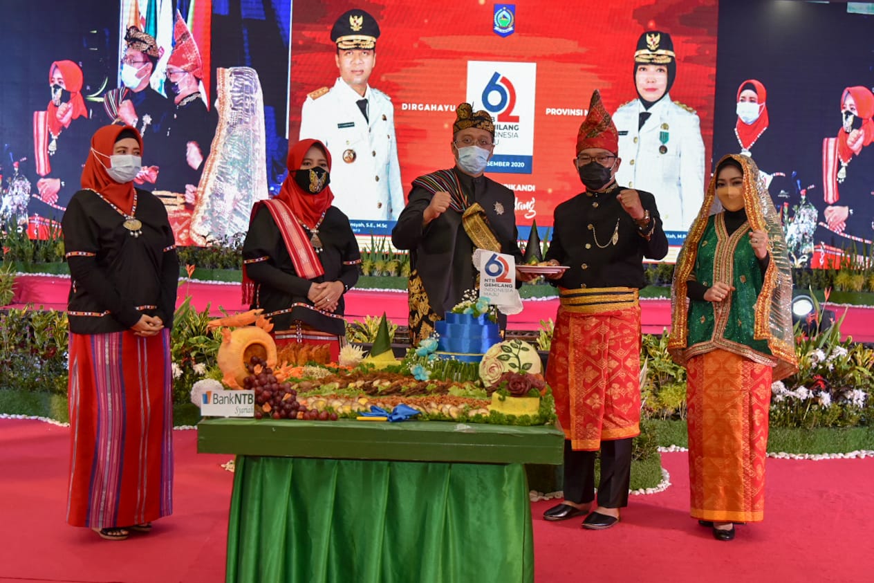 Jabar-NTB Jalin Kerja Sama di Sejumlah Sektor 1 F Potong tumpeng 1