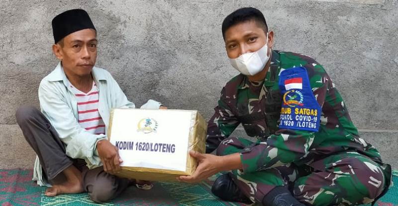Gerak Cepat, Dandim Bantu Guru Ngaji Cacat Fisik di Desa Bunut Baok 1 F dandim