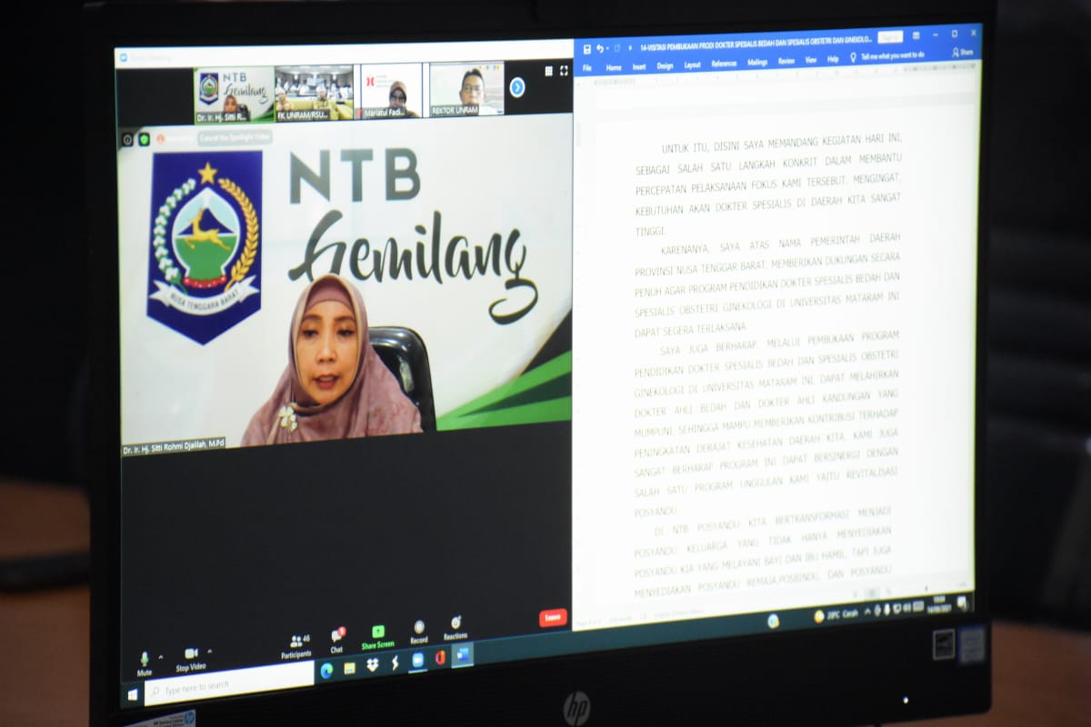 Wagub NTB Minta Dukungan Akademisi Sukseskan Revitalisasi Posyandu 1 IMG 20210615 WA0001