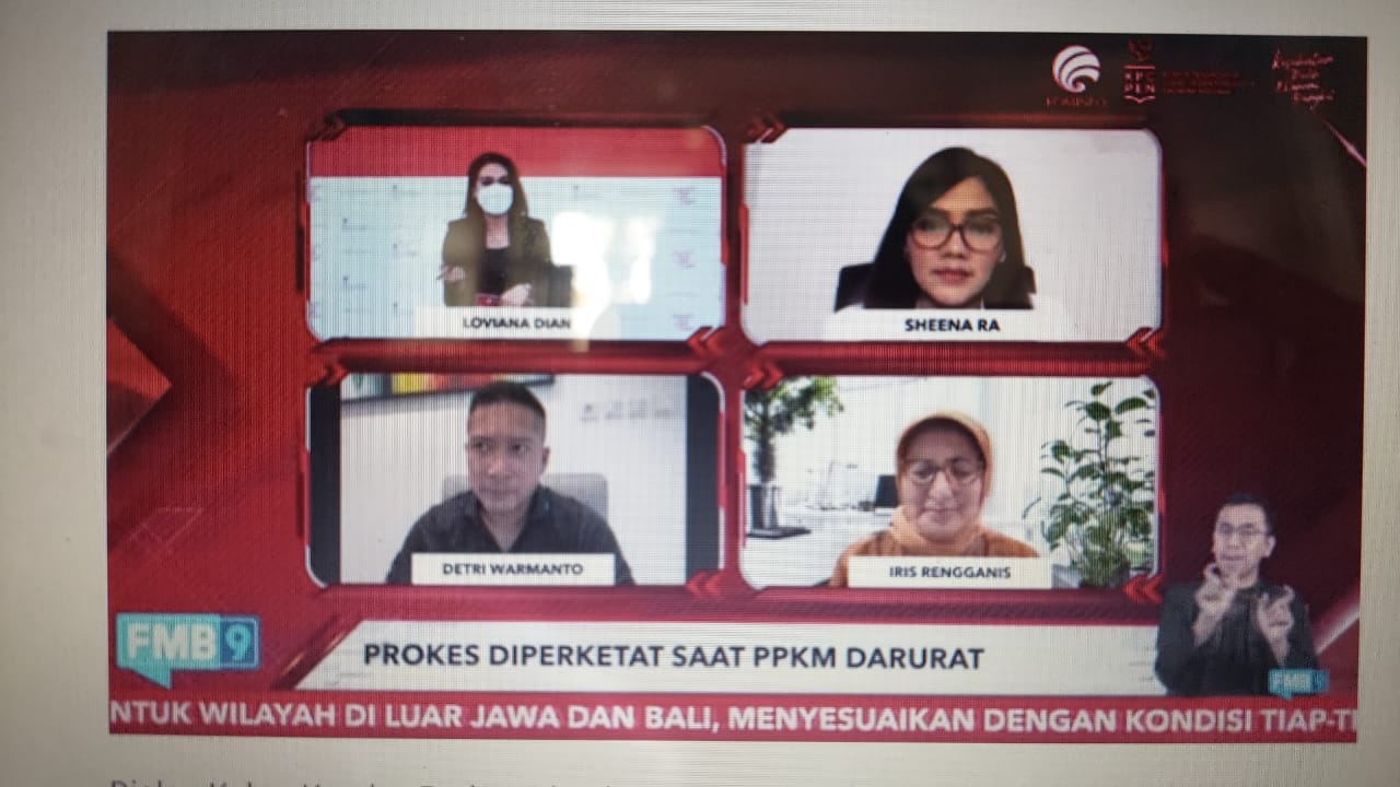 Jaga Imunitas Saat PPKM Darurat dengan Asupan Gizi Seimbang 1 F Diskusi zoom