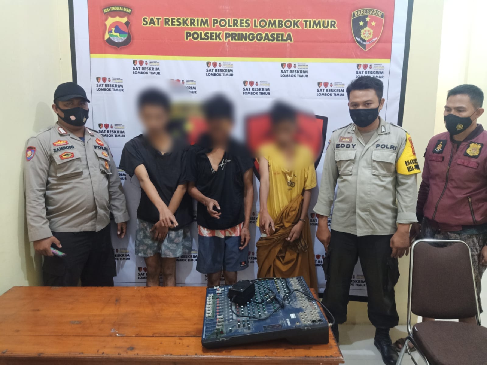 Gara-gara Utang Judi Online, Mixer Masjid Diembat 1 F MERINGKUK