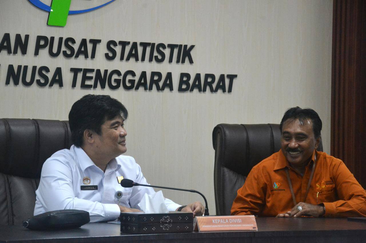 Bahas Perda Provinsi Tentang Perumahan dan Kawasan, Kanwil Kemenkum NTB Audiensi dengan BPS Provinsi NTB
