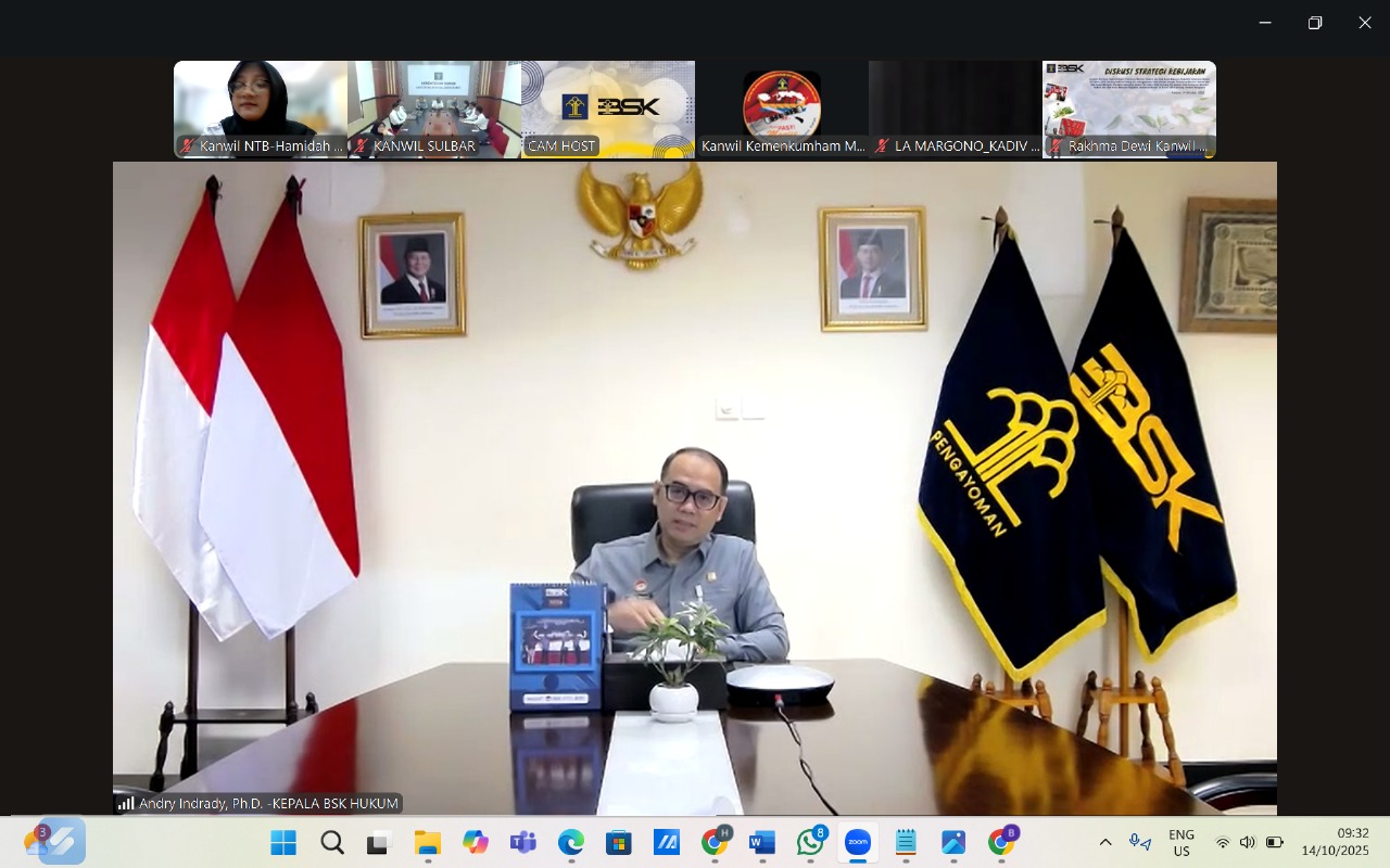 Kanwil Kemenkum NTB Ikuti DSK Indikasi Geografis, Kepala BSK Hukum Tegaskan Komitmen Nasional untuk Lindungi Produk Lokal