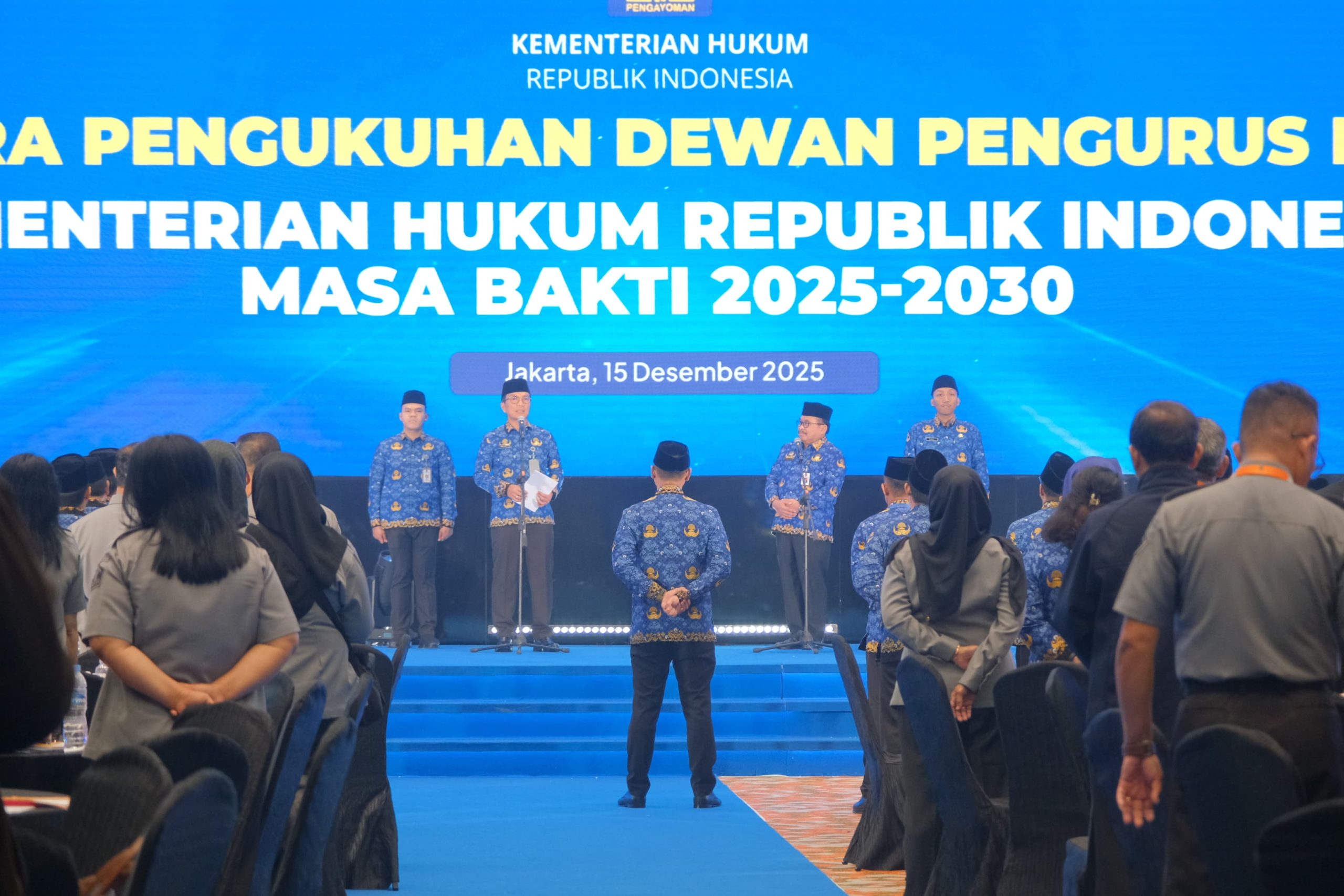 Pengukuhan Pengurus KORPRI Kementerian Hukum 2025–2030, Kanwil Kemenkum NTB Dukung Penguatan ASN
