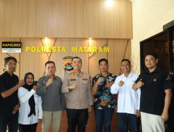 Kapolresta Mataram Terima Audiensi SMSI NTB, Dorong Kolaborasi