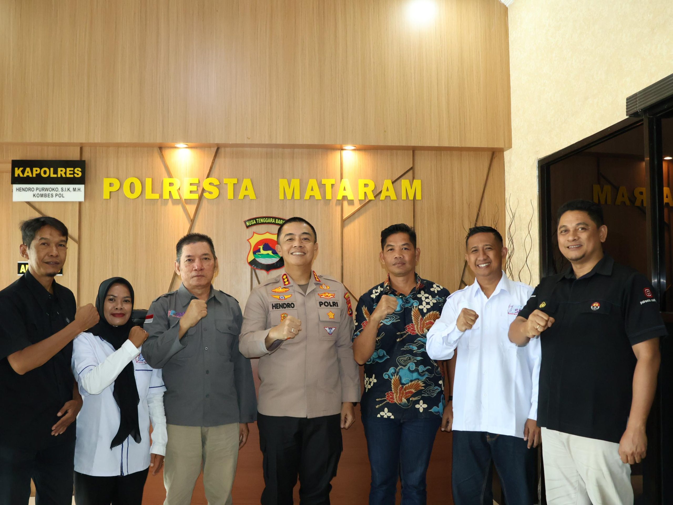 Kapolresta Mataram Terima Audiensi SMSI NTB, Dorong Kolaborasi
