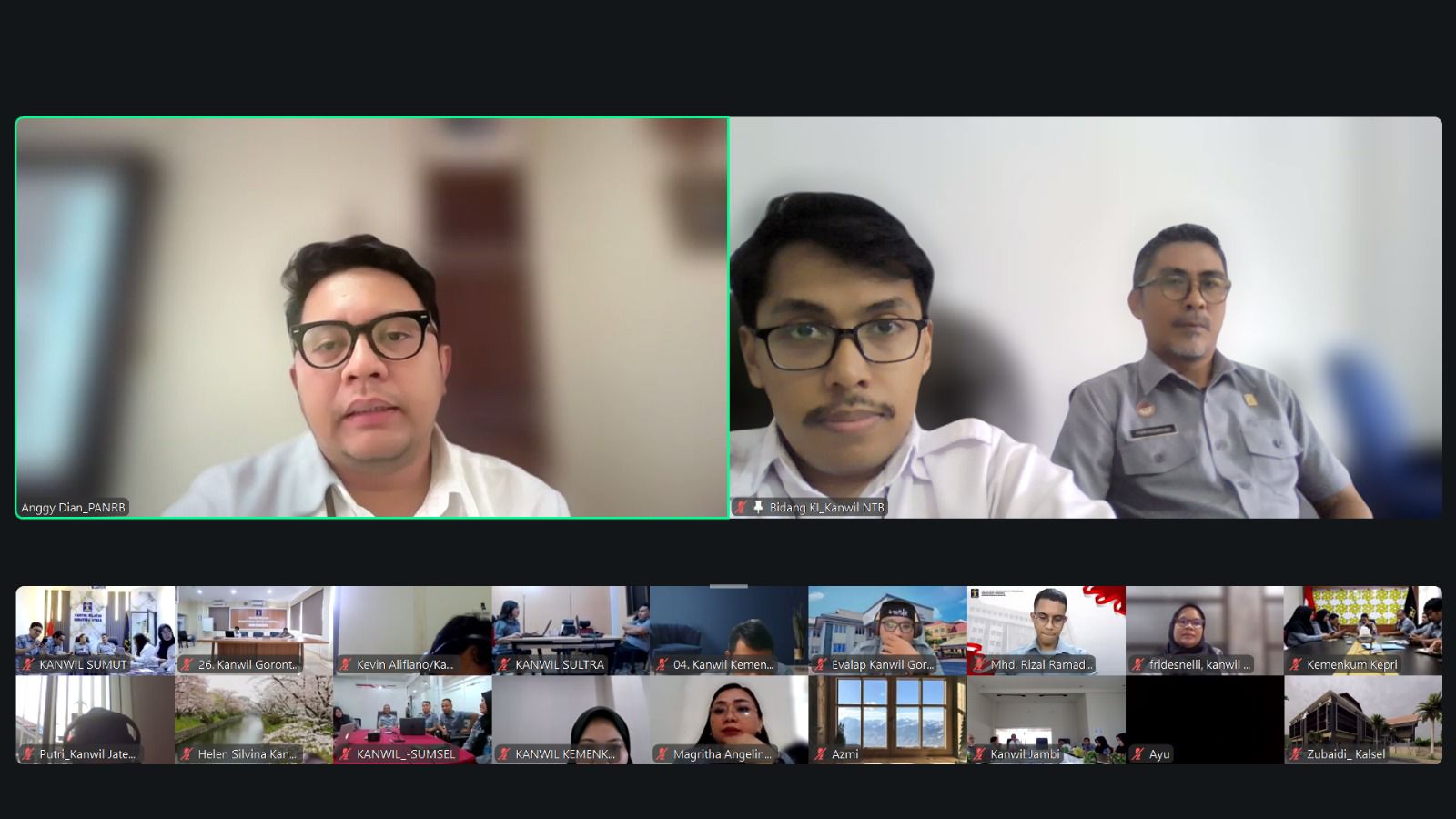 Kanwil Kemenkum NTB Ikuti Evaluasi dan Penyempurnaan Standar Pelayanan Publik