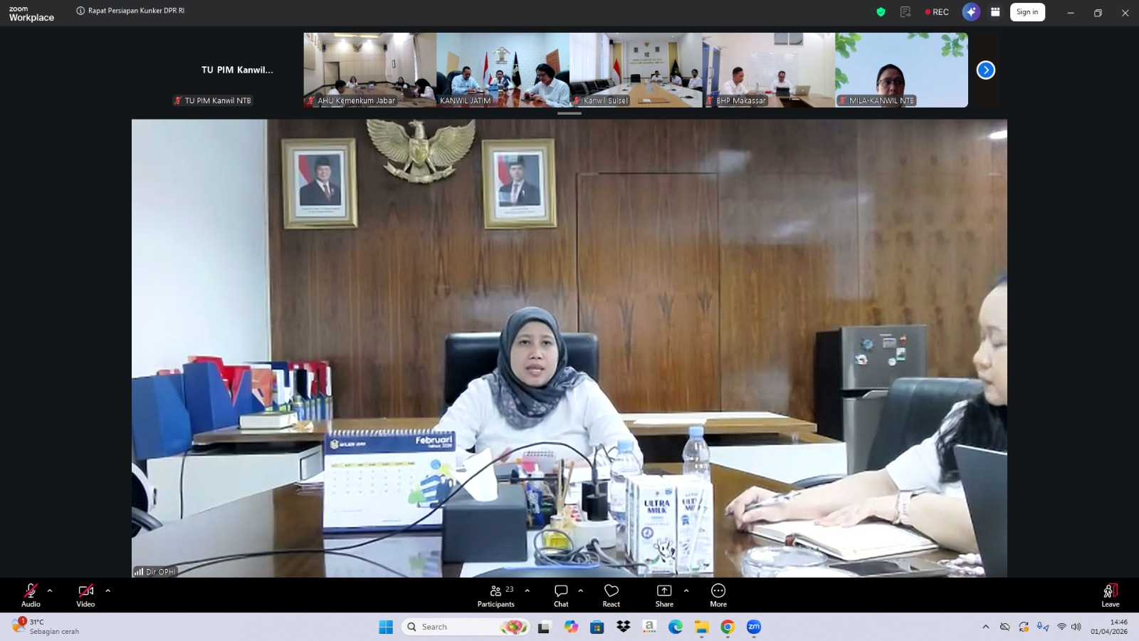 Perkuat Koordinasi, Kanwil Kemenkum NTB Matangkan Persiapan Kunjungan DPR RI Terkait RUU HPI