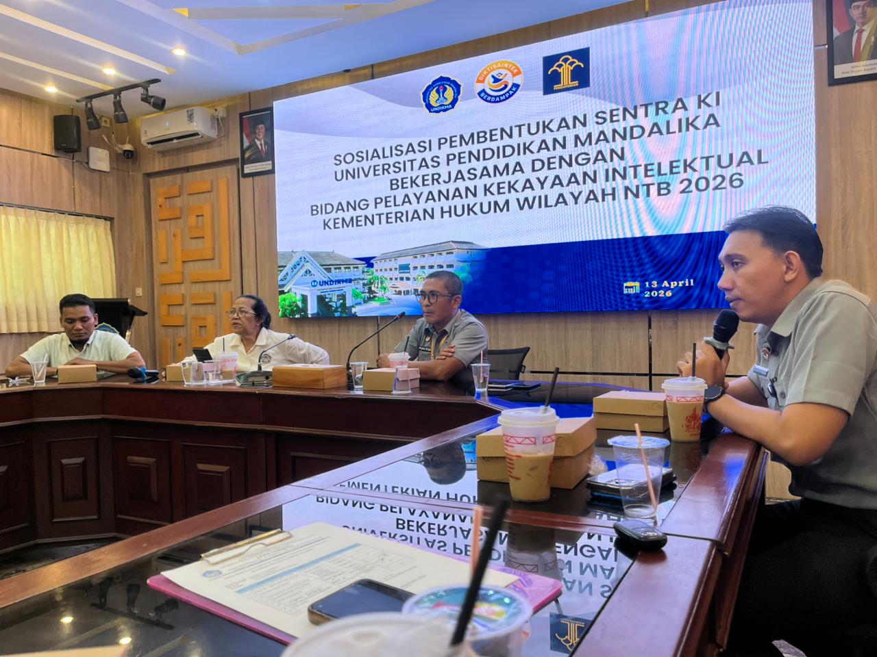 Perkuat Perlindungan Inovasi Bersama Kanwil Kemenkum NTB, Undikma Siap Bentuk Sentra KI