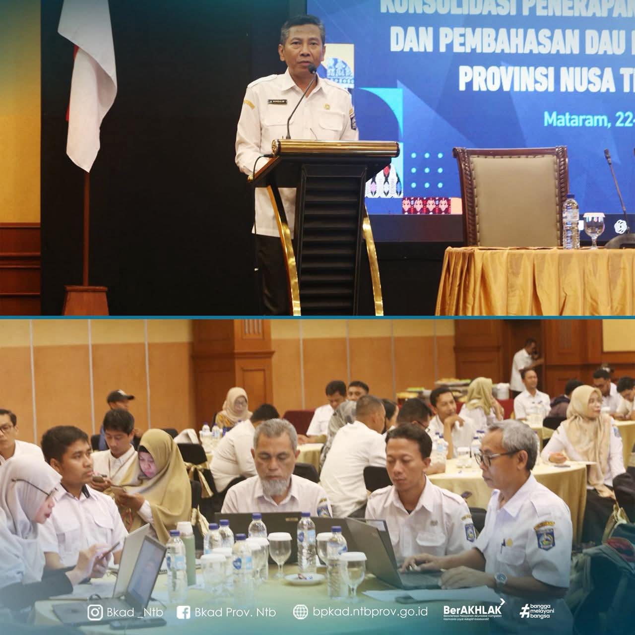 Buka Workhsop, Nursalim Pastikan Kepatuhan Regulasi Penyususnan Kebijakan Penganggaran Daerah