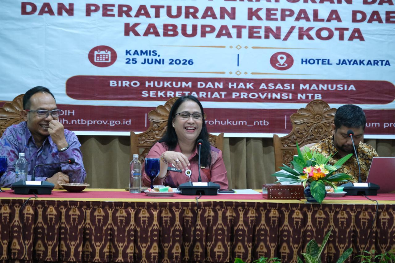 Kanwil Kemenkum NTB Perkuat Pengawasan Produk Hukum Daerah agar Perda dan Perkada Lebih Berkualitas