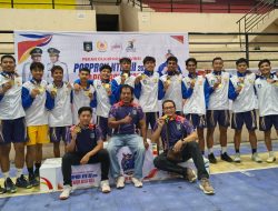 Dramatis, Tim Bola Voli Lobar Raih Medali Emas di Porprov 2026 Usai Taklukkan Dompu