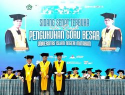 Panen Guru Besar, UIN Mataram Kukuhkan Profesor ke 72 dan 73