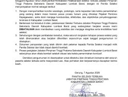 BKN Terima Pembatalan Pertek, Seleksi Sekda Lobar Dibatalkan