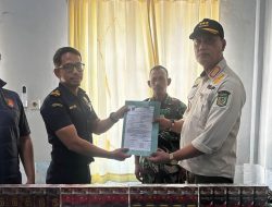 Operasi Gabungan Kembali Sita Ribuan Batang Rokok Ilegal dari Pedagang di Lombok Utara