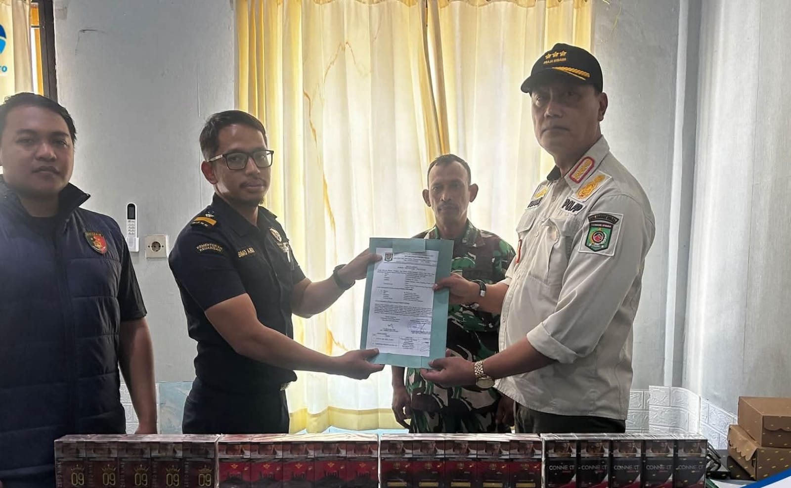 Operasi Gabungan Kembali Sita Ribuan Batang Rokok Ilegal dari Pedagang di Lombok Utara
