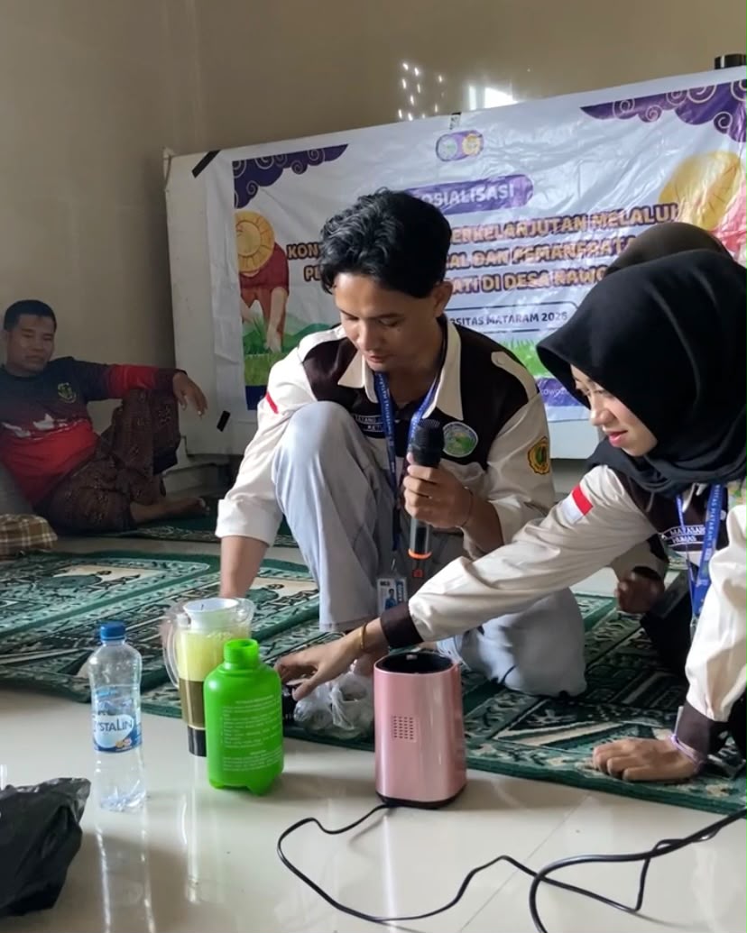 KKN PMD Unram Bangun Inovasi Penggunaan Pestisida Nabati di Desa Kawo