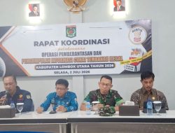 Pemda Lombok Utara Gelar Rakor Operasi Pemberantasan dan Pengumpulan Informasi Cukai Tembakau Ilegal