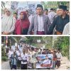 Diiringi Sholawat, Ratusan Warga Kawal Erwandi Daftar Bakal Calon Kades Lantan, Warga Teriak ‘Lanjutkan!’