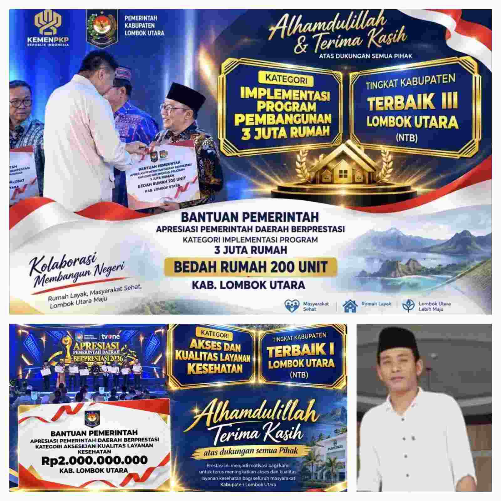 FKDULSU Apresiasi Reword Kemendagri Atas Capaian Terbaik Layanan Publik Pemda KLU