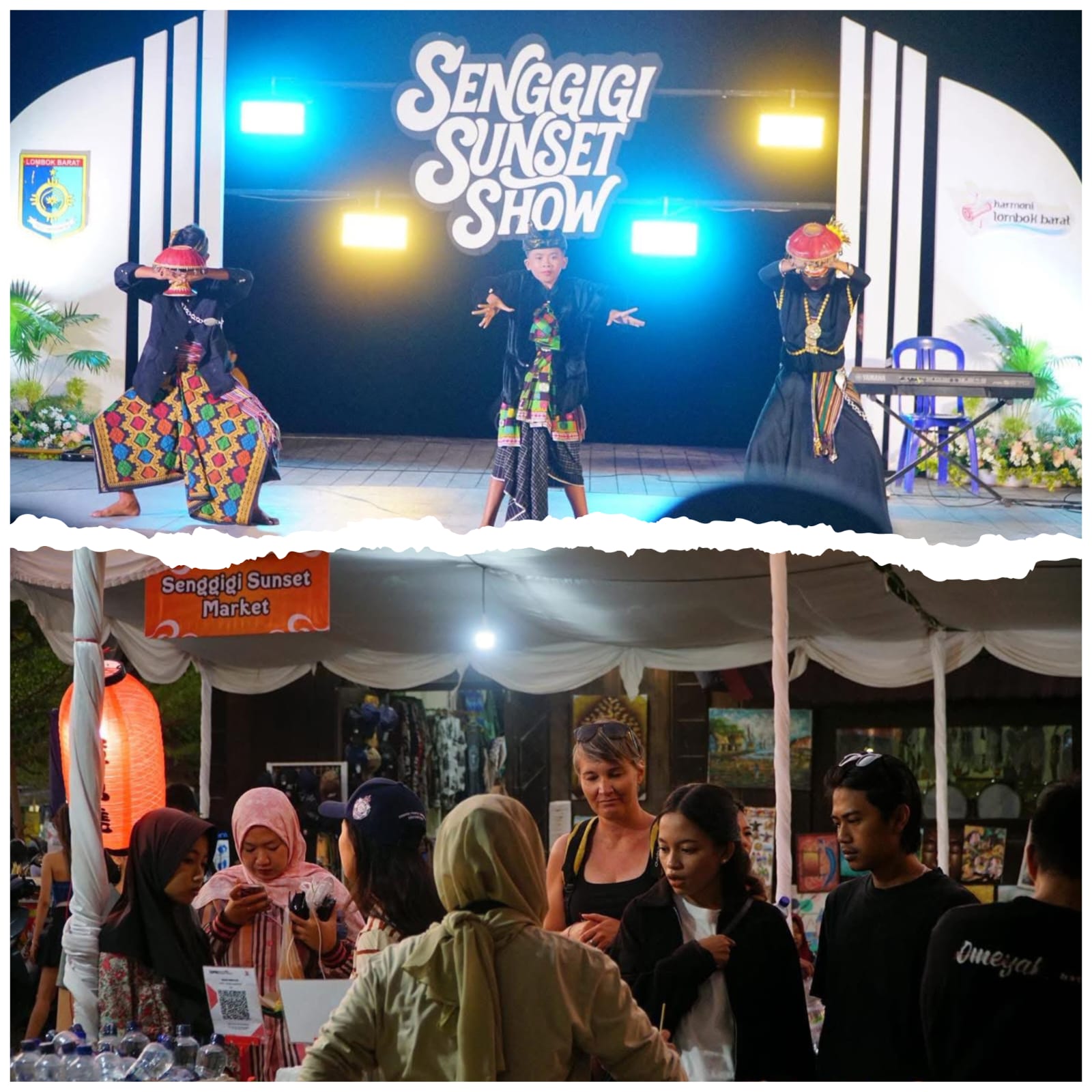 Kecipratan Keramaian Senggigi Sunset Show, Dongkrak Perekonomian Pelaku Usaha dan UMKM Senggigi