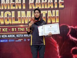 Bripda Sonya Aulia Harumkan Polda NTB di Kejuaraan Karate Nasional