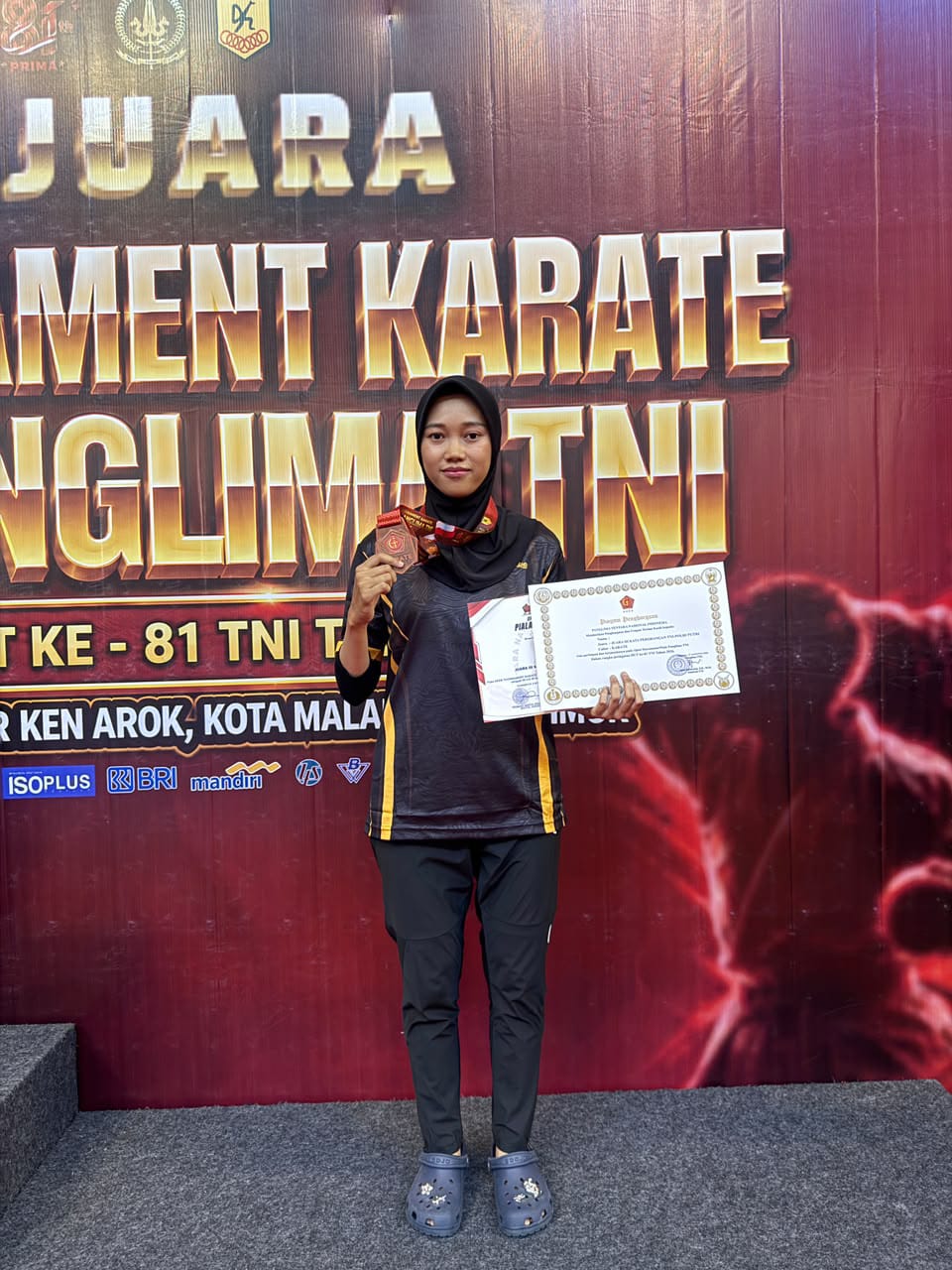 Bripda Sonya Aulia Harumkan Polda NTB di Kejuaraan Karate Nasional