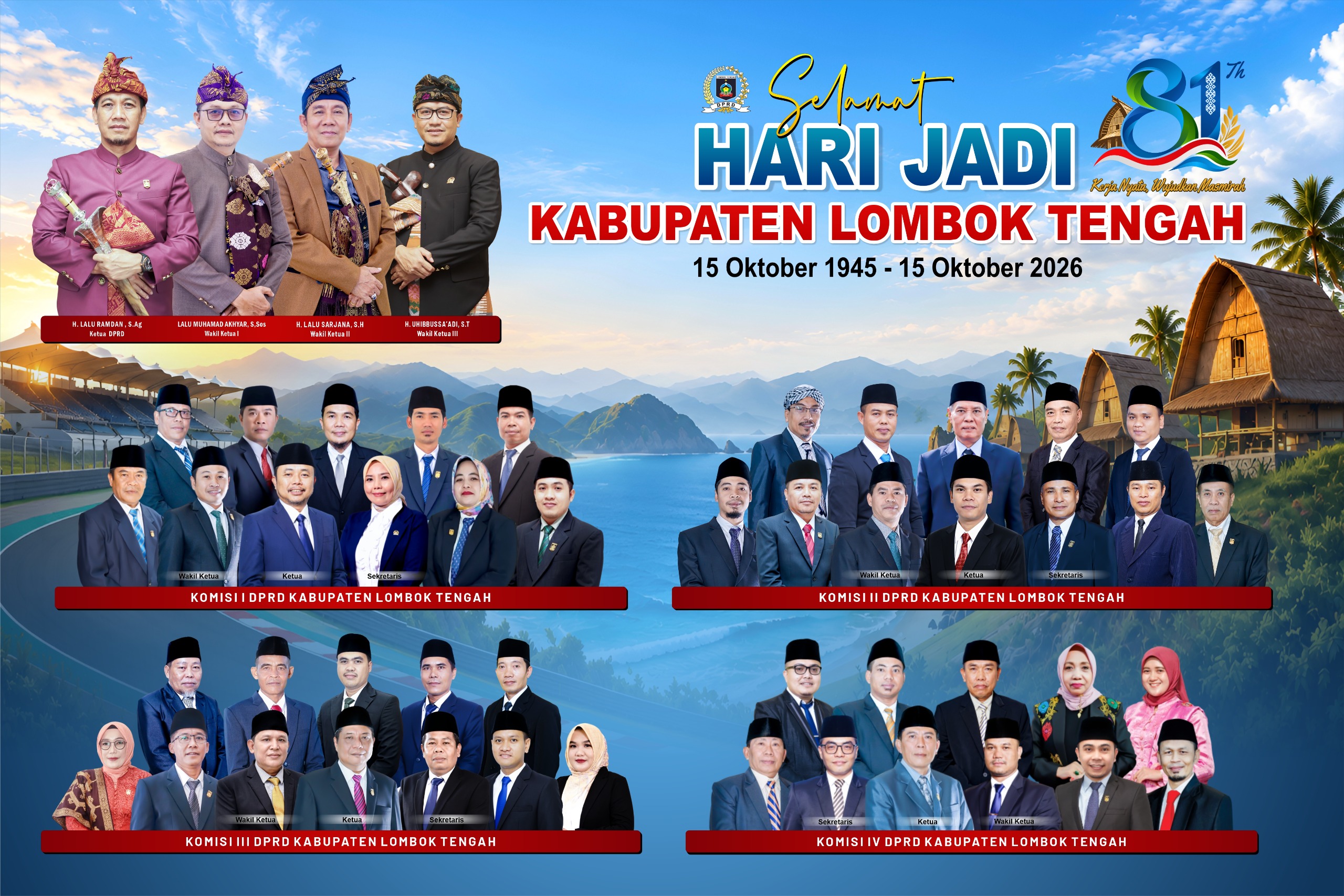 Selamat Hari Jadi Kabupaten Lombok Tengah Ke-81