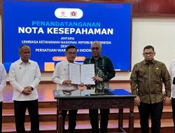 Teken MoU, PWI Perkuat Sinergi dengan Lemhannas untuk Menjaga Ketahanan Nasional