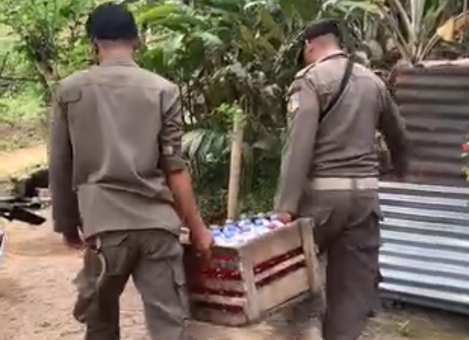 Kafe Ilegal Penjual Miras di Labuapi Digerebek Satpol PP
